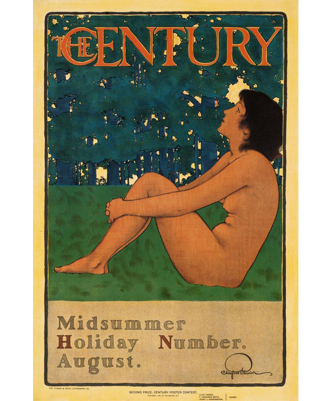 «The Century Midsummer Holiday Number. August» par Maxfield Parrish - Art mural sur toile tendue avec châssis