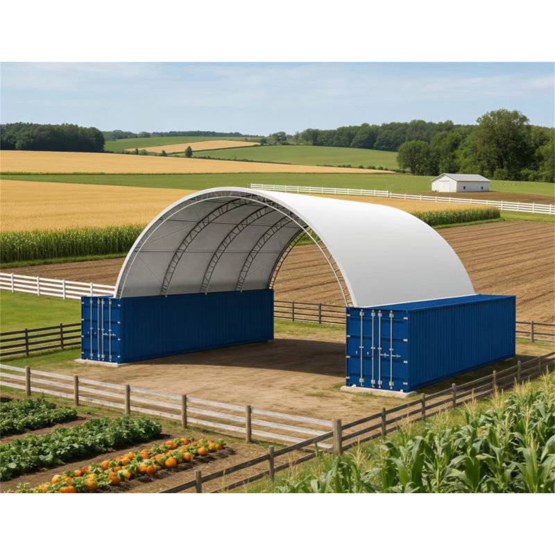40Ftx40ft Double Frame Tarpaulin Tent Warehouse Shed (Excluding Containers)
