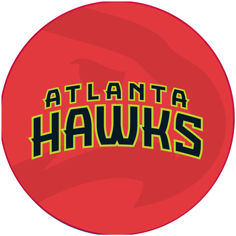Tabouret de bar rotatif NBA Fade, Hawks d'Atlanta, Noir