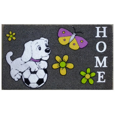 Chien de soccer de Scottsburg de 30 po x 18 po Paillasson d’extérieur antidérapant