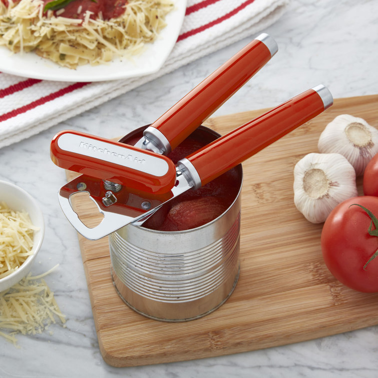 KitchenAid All Over Silicone Can Opener, 7.55-Inch, Empire Red