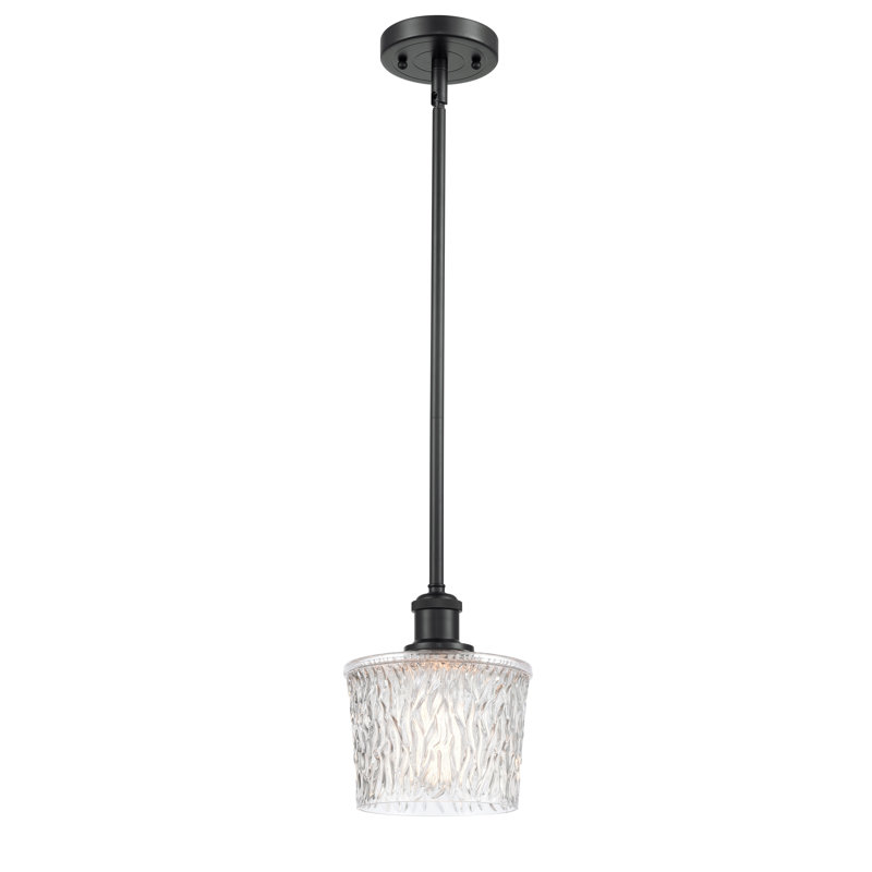 Camire 1 - Light Single Pendant, Matte Black, 6 Watt Vinage LED Bulb, 11.25'' H