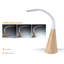 Lampe de bureau blanche 12,2 po USB