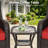 Adcox 4-Person Outdoor PE Wiker Swivel Chairs Set With Double-sided Patio Umbrella,Headrests,Side Tables & Red Cushions-1946944927