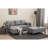 Modern Corner Sofa Bed, Grey, 80.7 x 33.5 x 55.1 inches | 100% Polyester Fabric, Wood/MDF Frame | Easy Clean, Scandinavian Design | Comfortable 28 DNS Foam Cushioning | Perfect for Small Spaces & Guest Rooms-1990515544-1990515546