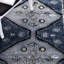 Tapis gris /bleu à motif Sud-Ouest-994513941