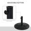 Gideon 13kg Plastic Free Standing Umbrella Base