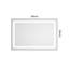 36" X 24" Led Bathroom Mirror With Front & Backlight – Wall Mounted Vanity Mirror, Aluminum Frame, Anti-fog, 3 Colour Temperatures, Stepless Dimmable, Memory Function, High-definition Reflection-28669561