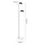 Lockwood 136cm Satin Nickel Arched Floor Lamp