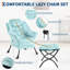 Fauteuil relax en velours avec accoudoirs et poche latérale, fauteuil confortable une place avec dossier capitonné, structure métallique robuste, fauteuil d'appoint pour salon, chambre, coin lecture, bureau-472549203