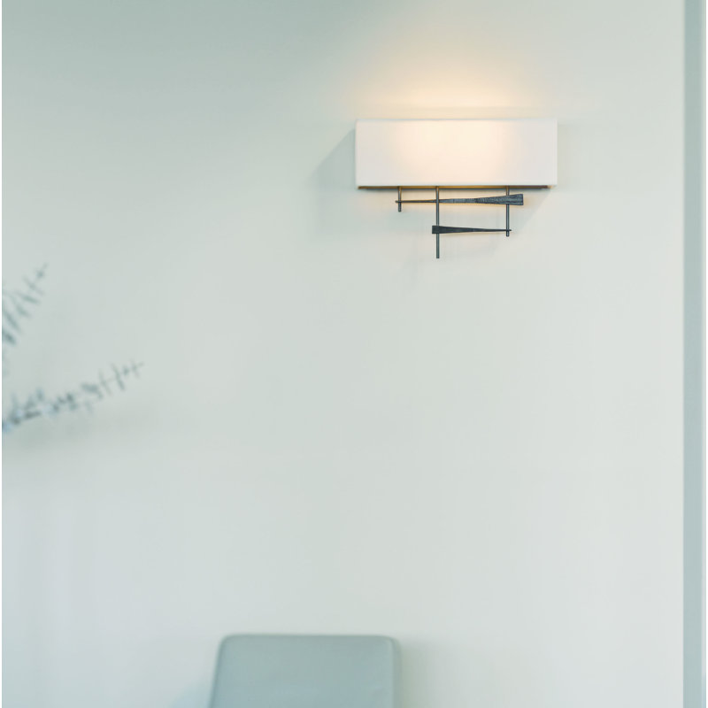 Cavaletti 2 - Light Flush Mounted Sconce, Flax, Oil Rubbed Bronze