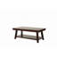 Placage en bois d'hévéa pour table basse 1 pièce Bold