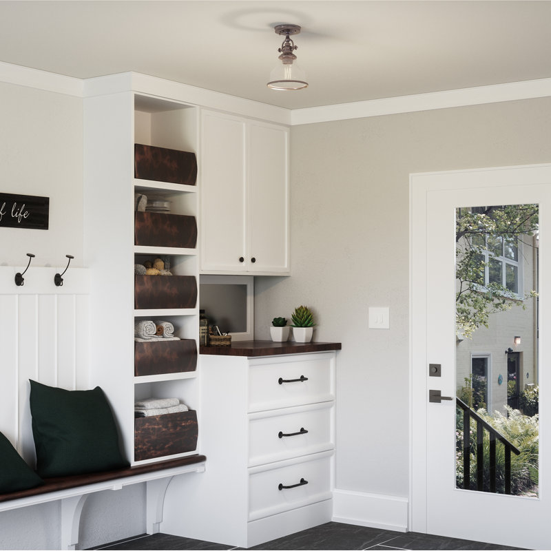 Aughalish Glass Semi Flush Mount