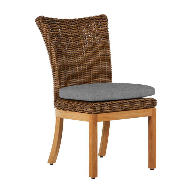Chaise d'appoint Montauk - Raphia, Pas de soudure, Verona brume