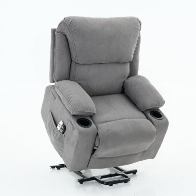 Remote-Controlled Heating And Massage Assistive Recliner For Elderly Comfort And Mobility by Rosdorf Park