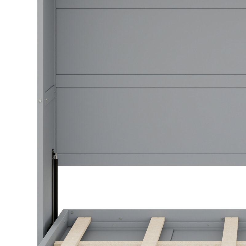 Lit escamotable peu encombrant pour petites pièces, Gris