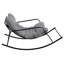 Chaise berçante d'extérieur en métal Fiona