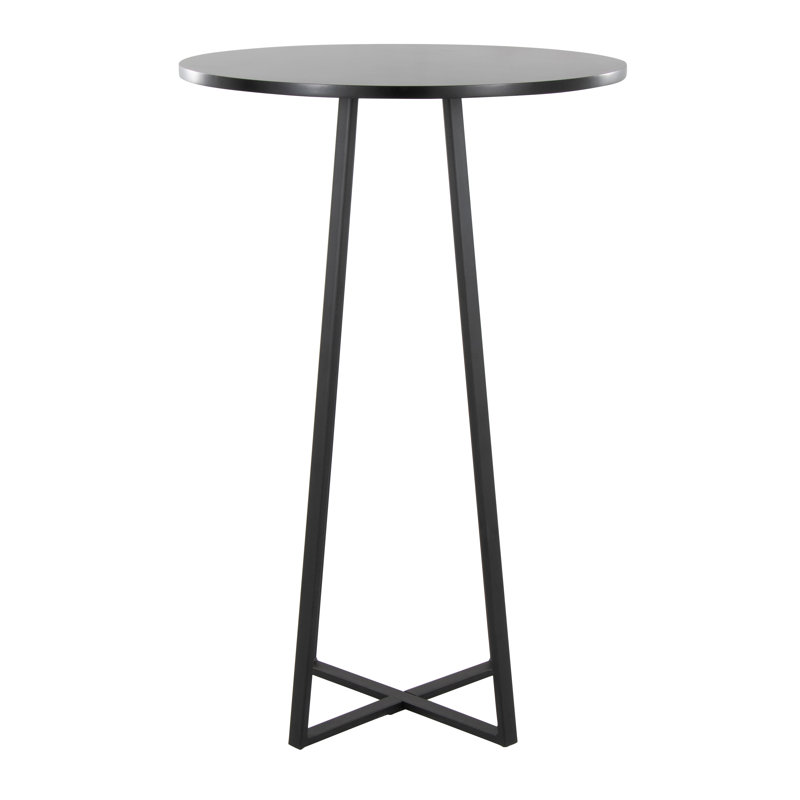 Table de bar et de comptoir Rayna, 42", Noir, noir, noir, noir, Noir, noir, noir, noir
