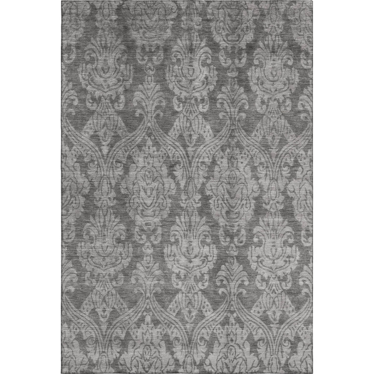Premium Machine Washable Honig AMF1659 Damask Rug