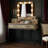 39.37" Vanity Desk With 3-Color Lighted Mirror - Makeup Table With 4 Drawers-120732920