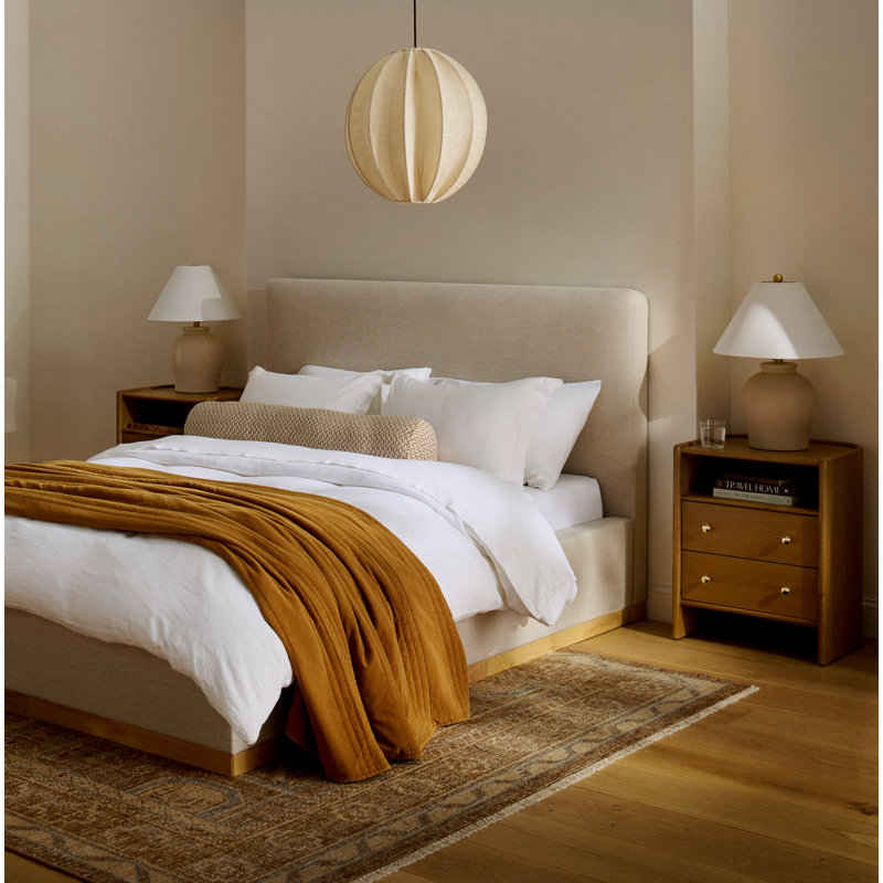 Mallory 2-Drawer Rounded Back Nightstand