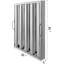 VEVOR Pack Of 6 Stainless 19.5"W x 19.5"H Commercial Hood Filter, 5 Grooves Kitchen Exhaust Filter-88860272