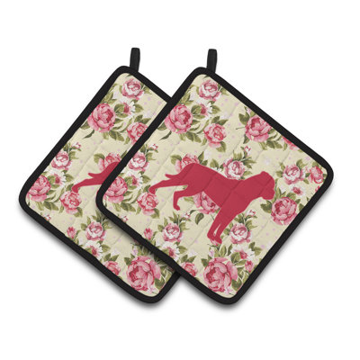 Winston Porter Floral Polyester Potholder