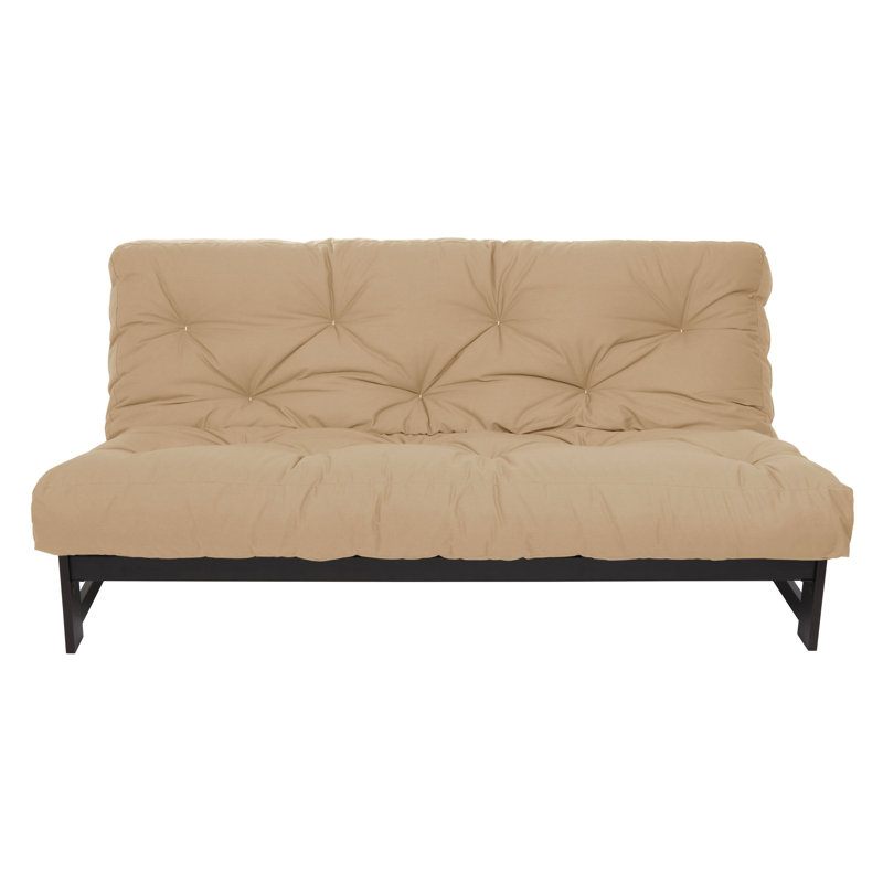 Matelas de futon en coton Boylston, Kaki, Double