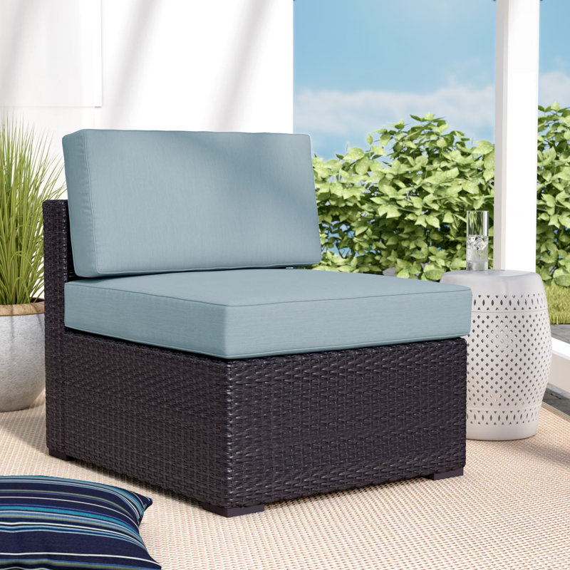 Chaise de patio avec coussins Arbedella, Brume