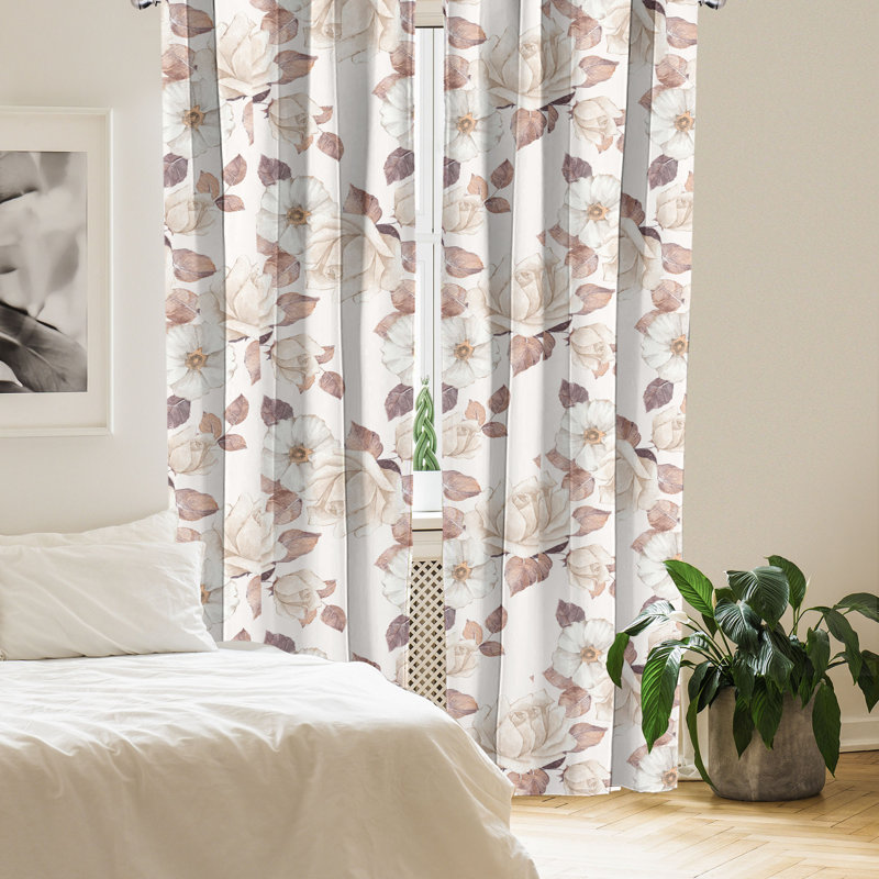 Thorfast Semi Sheer Curtain Pair, 28" W x 84" L