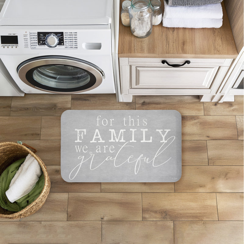 Tapis de sol imprimé anti-fatigue For This Family Gratitude, par Jaxn Blvd.