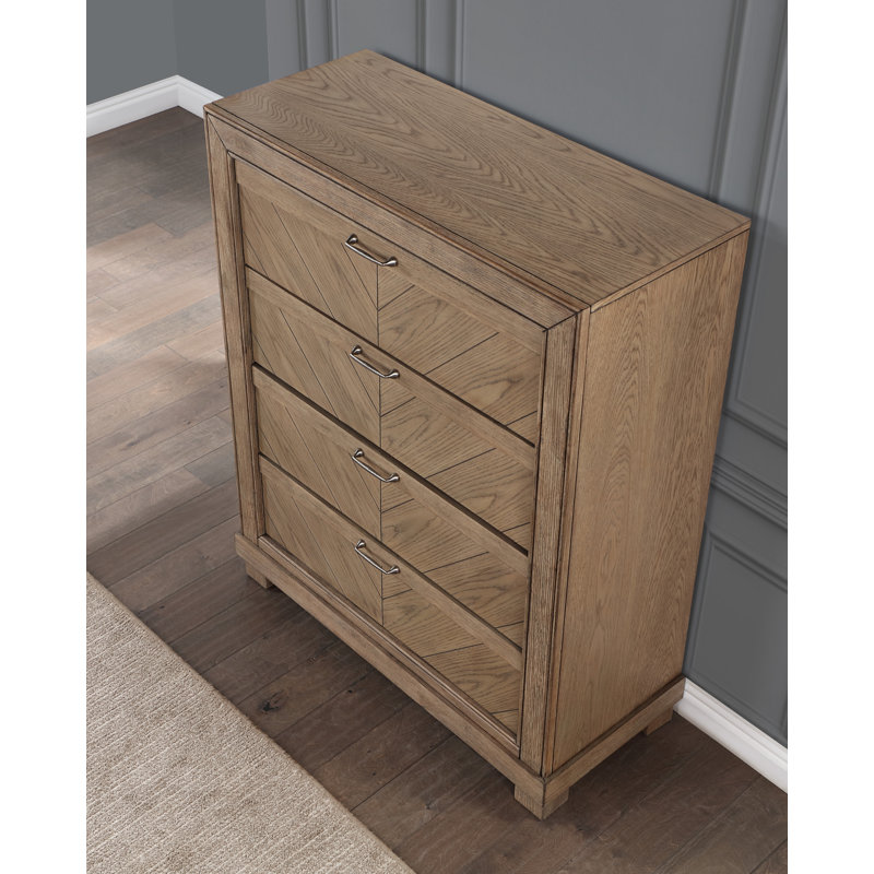 Commode 4 tiroirs Altha Wipert, Sable patiné