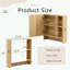 Armoire de toilette murale avec tablettes et porte-serviettes-1799583985