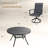 4-Person Outdoor Round Patio Dining Set With Swivel Chairs-1153360294