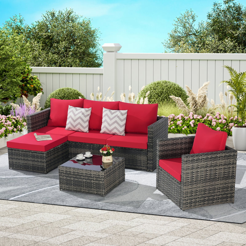 Patio Dining Sets, Red
