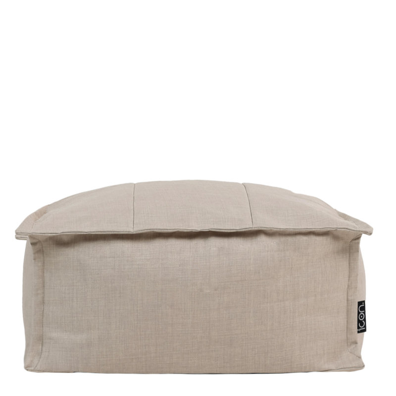 Bean Bag Bazaar Vita Ourdoor Footstool, Beige