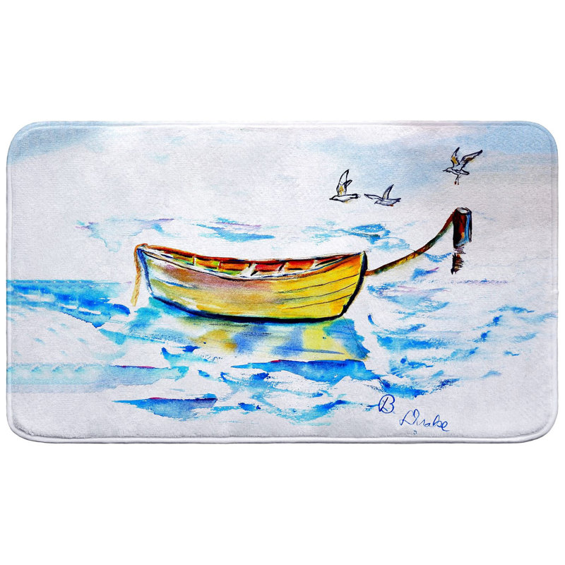 Tapis de bain jaune, Simple - L 18 po x l 30 po