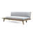 HILLCREST  V Shaped 4-Piece Sofa Set-Gray