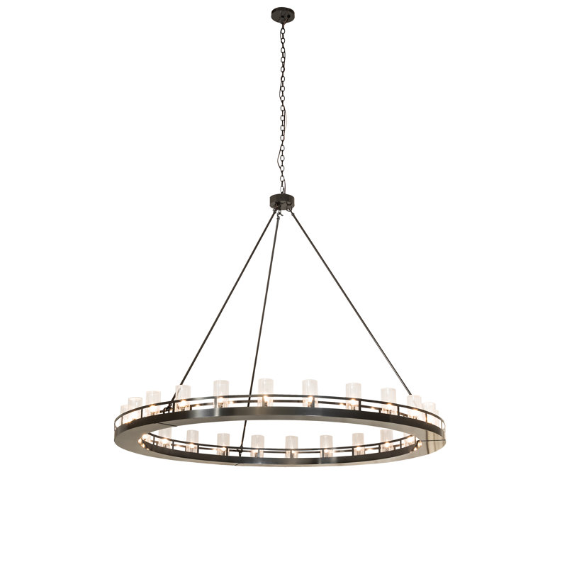 Lustre 24 lumières 72 "de large 72" Barbury