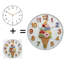Horloge murale silencieuse en verre trempé de 30 cm, « Horloge murale en forme de cornet de glace », design unique, sans tic-tac, fonctionne avec des piles AA (non incluses), décoration artistique pour la maison