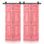 Portes de grange doubles en panneaux de fibres à densité moyenne composites avec ensemble de quincaillerie d'installation-86925218-120436676