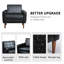 Fauteuil Mid-Century en similicuir avec siège spacieux-241785882