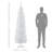 Artificial Pencil Christmas Tree (White)