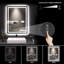 Miroir de salle de bain étanche 32X24 pouces IP54 - DEL antibuée (miroir inclus seulement)-713916962