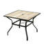 Table de salle à manger d'extérieur pour terrasse en métal