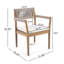 Chaises de salle à manger d'extérieur en bois d'acacia-914243342