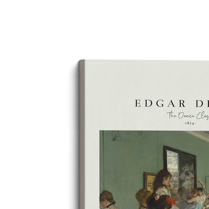 The Dance Class par Edgar Degas, H 18 po x l 12 po, Toile tendue, Ne s’applique pas