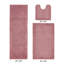 Ensemble de tapis pour salle de bain réversible 100% coton 2370 g / m² Merkel - ultra doux, très absorbant, lavable à la machine, certifié OEKO-TEX, idéal pour la douche, la baignoire, le meuble-lavabo et la toilette, rose-1613030067-1613030065