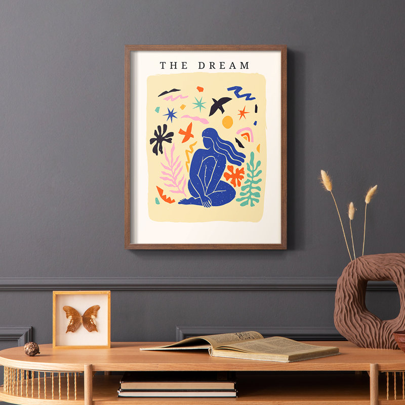 Matisse CECXV, reproduction encadrée - bois massif, H 10 po x l 8 po, Brun