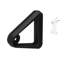 Tringle à rideau simple ajustable 1 po Trinity Pin-Point, sans installation de perceuse, comprend les supports et la quincaillerie, 42 à 120 po, noir mat
